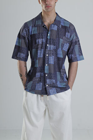 Bürümcük Kumaş Desenli Gömlek