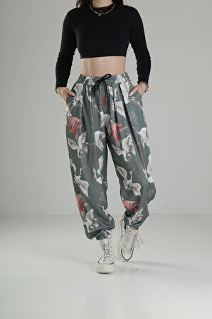 Chinese Desenli Pileli Jogger