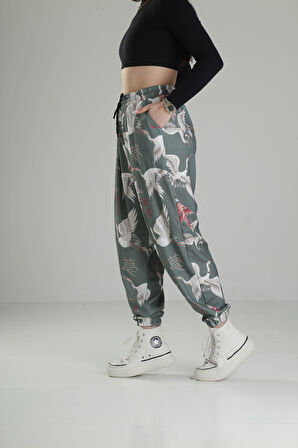Chinese Desenli Pileli Jogger