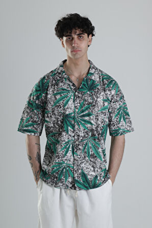 Yaprak Desenli Gömlek