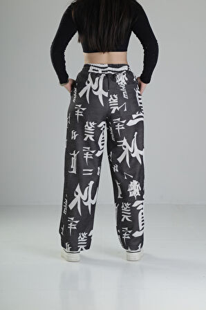 Chinese Desenli Baggy Pantolon
