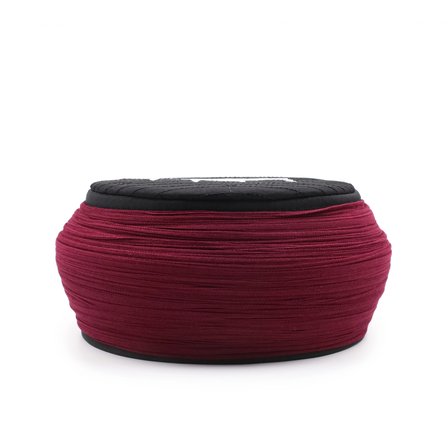 Çocuk Cami Sarığı - Bordo Kumaş - Siyah Takke - Yuvarlak Sarım - Cami Nakışlı - 5 metre