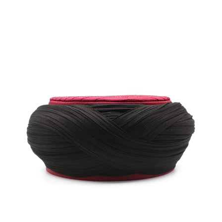 Çocuk Cami Sarığı - Siyah Kumaş - Bordo Takke - Çapraz Sarım - Cami Nakışlı - 7 metre