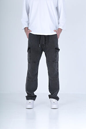 Premium Kalite Antrasit Baggy Pantolon