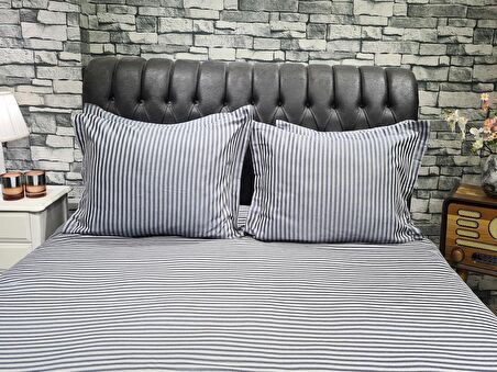 Zebra Çift Kişilik 6 Parça Nevresim Takımı Gri