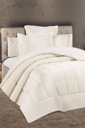 Yumi 6 Parça Comforter Çeyiz Seti Krem