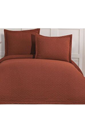 Polen Çift Kişilik Yatak Örtüsü Kiremit