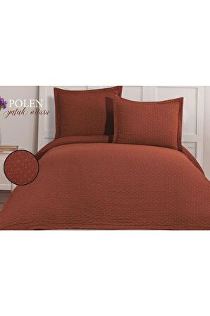 Polen Çift Kişilik Yatak Örtüsü Kiremit