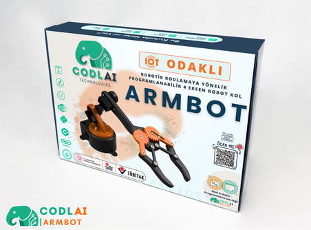 CODLAI - ArmBot / Programlanabilir 4 Eksen Robotik Kol