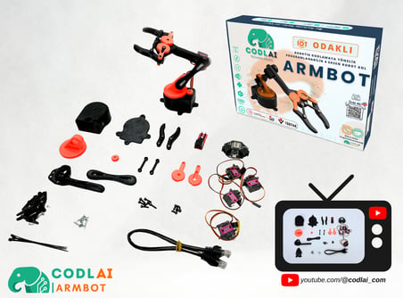 CODLAI - ArmBot / Programlanabilir 4 Eksen Robotik Kol
