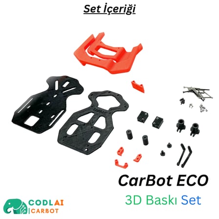 CODLAI - CarBot Eco / Programlanabilir Robotik Araba  (3D Baskı Set)