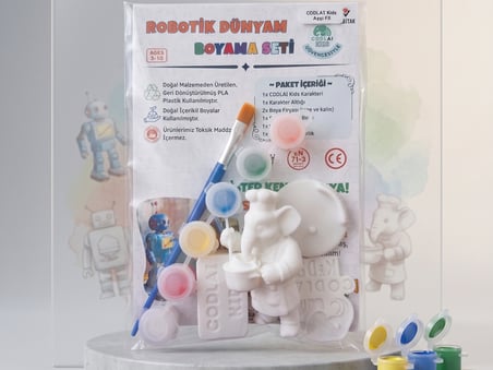 ROBOTİK DÜNYAM BOYAMA SETİ | CODLAI KIDS