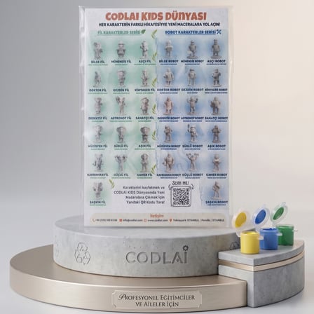 ROBOTİK DÜNYAM BOYAMA SETİ | CODLAI KIDS