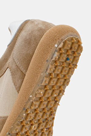 Jones Kadın Bej Gerçek Süet Deri Sneaker