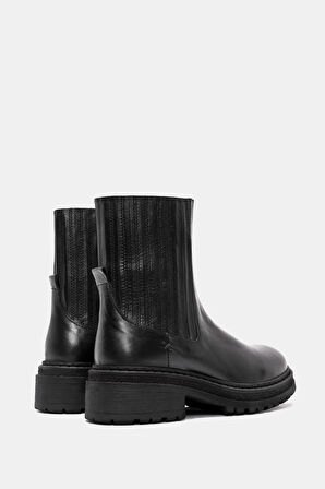 Dina  Kadın Siyah Gerçek Deri Bot