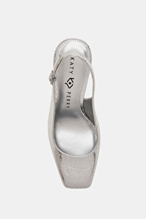 Katy Perry The Square Sling Kadın Gümüş Topuklu Ayakkabı