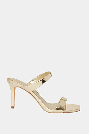 Katy Perry The Analia Çift Bantlı Kadın Altın İnce Topuklu Terlik