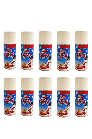Yılbaşı Yapay Kalıcı Kar Spreyi Beyaz 150 ml 10 Adet