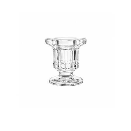 Cam Altıgen Şamdan & Mumluk Şeffaf 6 cm