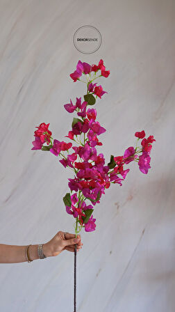 Yapay Fuşya Begonvil Dalı 118 cm