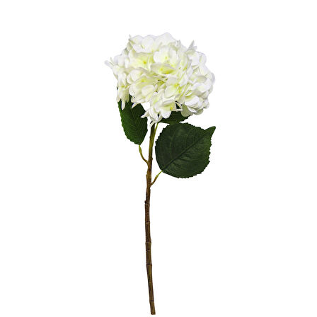 Yapay Ortanca Dalı Beyaz 60 cm