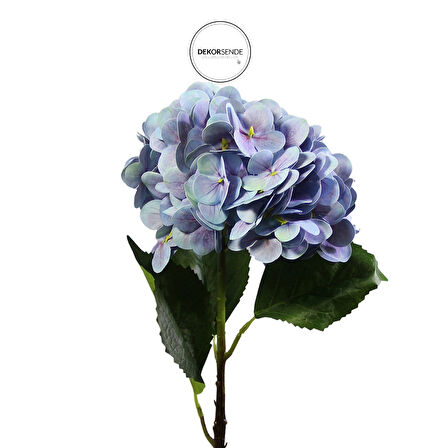 Yapay Ortanca Dalı Mavi 60 cm