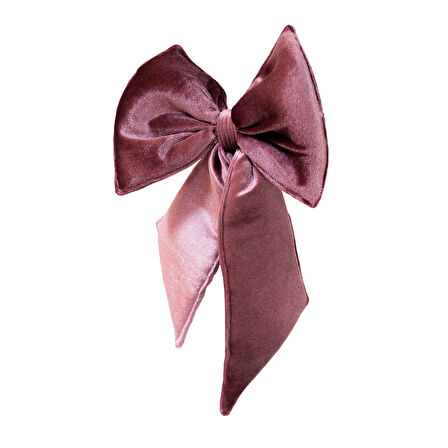 Kadife Fiyonk Pembe 30 cm