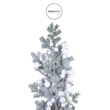 Yılbaşı Süsü Karlı Beyaz Berry Dal Yeşil Beyaz 75 cm