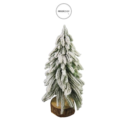 Yılbaşı Süsü Çam Ağacı Masaüstü Karlı 30 Cm