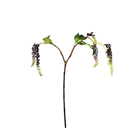 Yapay Berry Garnitür Dalı Mor 65 cm