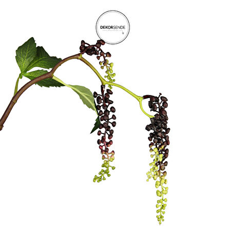 Yapay Berry Garnitür Dalı Mor 65 cm