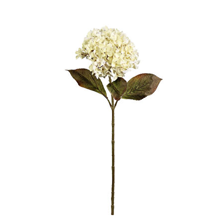 Yapay Ortanca Demeti Vintage Beyaz 65 cm