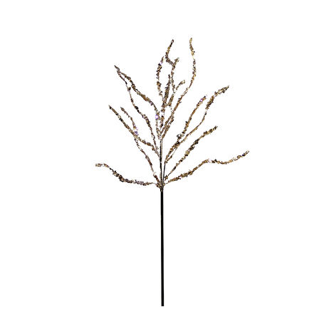 Yılbaşı Süsü Pullu Dal Şampanya 70 cm
