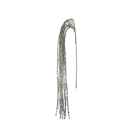 Yılbaşı Süsü Sarkıt Dal Gümüş 110 cm