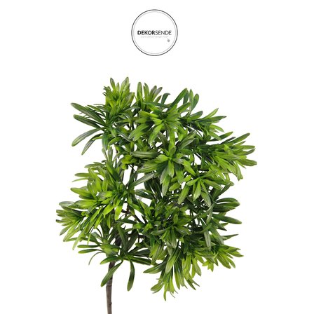 Yapay Çay Ot Bonzai Dal Yeşil 38 cm