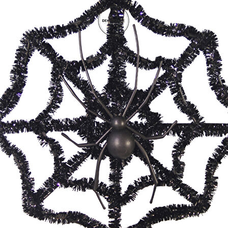 Cadılar Bayramı Simli Örümcek Ağı 30 cm