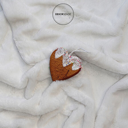 Yılbaşı Süsü Kurabiye Kalp 11 cm