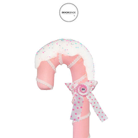 Yılbaşı Süsü Şeker Baston Pembe 40 cm
