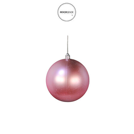 Yılbaşı Süsü 3'lü Top Pembe 10 cm