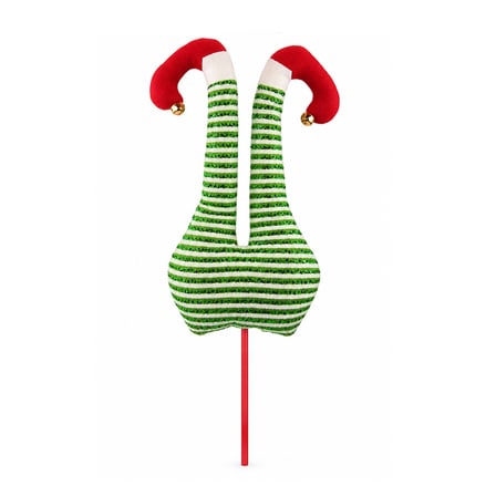 Yılbaşı Süsü Elf Bacakları Yeşil Beyaz 50 cm