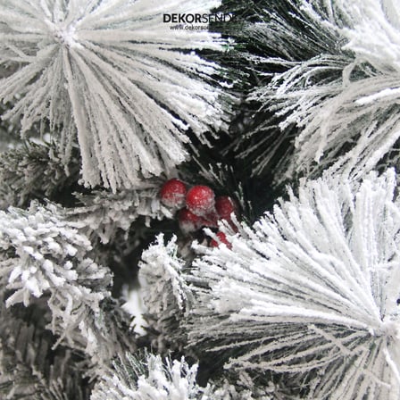 Yılbaşı Çam Ağacı Karlı Berryli 210 cm