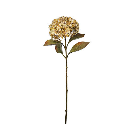 Yapay Ortanca Demeti Vintage Krem 65 cm