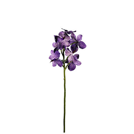 Yapay Vanda Orkide Dalı Mor 52 cm