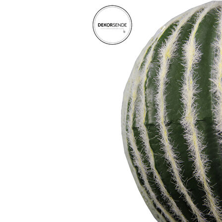 Yapay Barrel Kaktüs 45 cm Saksısız