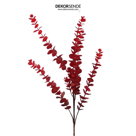 Yapay Okaliptus Demet Kırmızı 90 cm