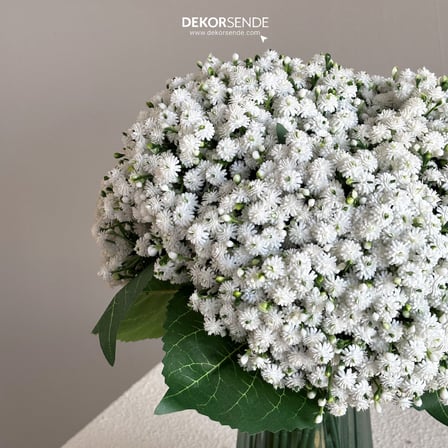 Yapay Cipso Demet Yeşil Beyaz 33 cm