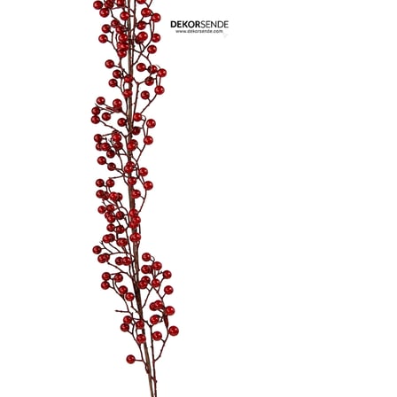 Yılbaşı Garland Mini Berry Kırmızı 190 cm