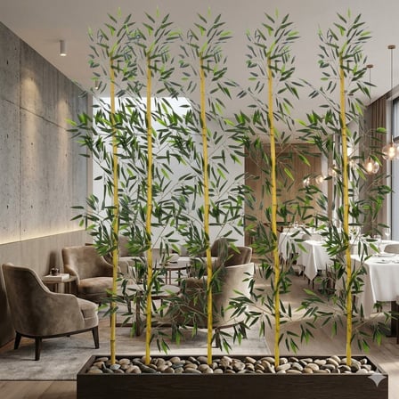 Saksısız Dekoratif 5’li Bambu Seperatör Seti 170 cm