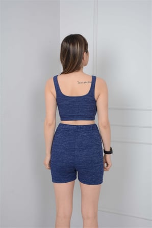 Atlet Şort Takım - MaviGYM-1129