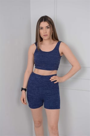 Atlet Şort Takım - MaviGYM-1129